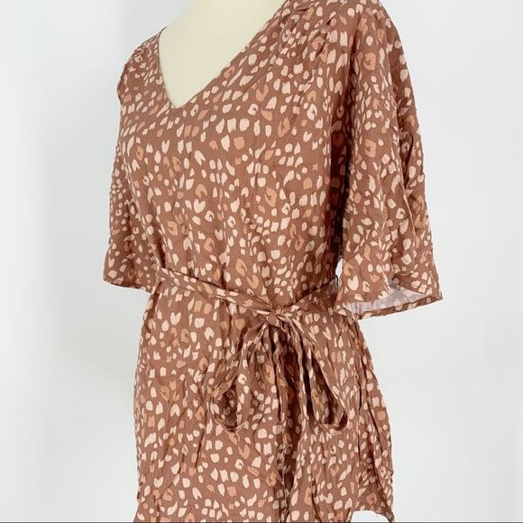 Isabel Maternity Brown Spotted Blouse Size Small - Picture 2 of 5